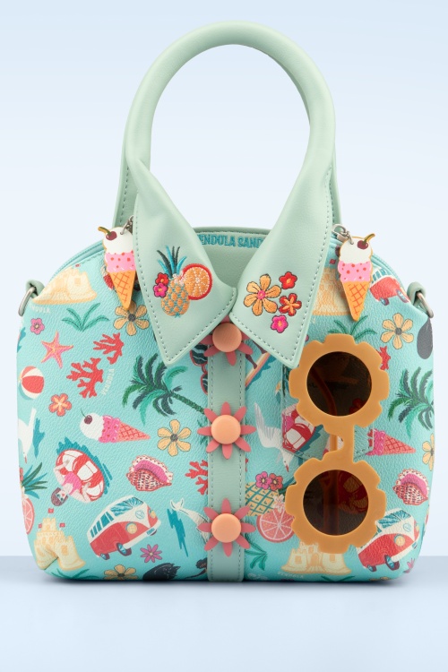 Vendula - Vendula Sands Tropical Shirt tas in aqua