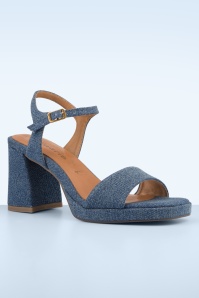 Tamaris - Bodil High Heel Sandaletten in Denim 3