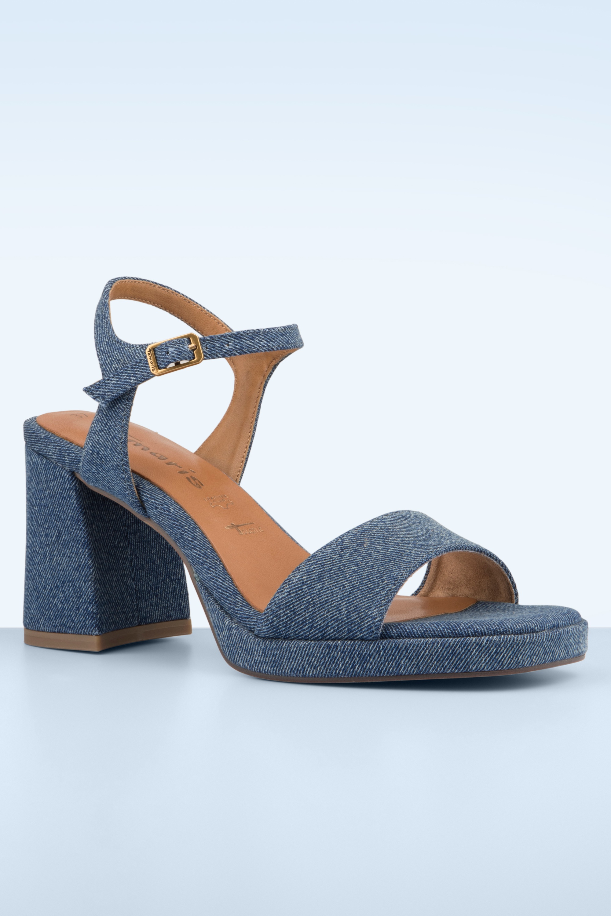 Tamaris - Bodil High Heel Sandaletten in Denim 3