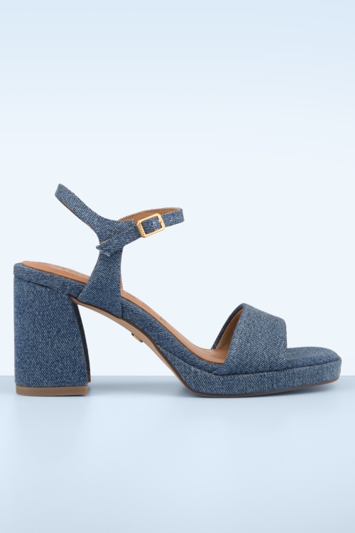 Tamaris - Bodil High Heel Sandals in Denim