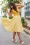 Miss Candyfloss - Kilie Naia Swing Kleid in Gelb. 2