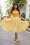 Miss Candyfloss - Kilie Naia Swing Kleid in Gelb.