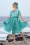 Miss Candyfloss - Susene Aquan swing jurk in aqua