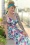 Miss Candyfloss - Flava Lee Hibiscus swing jurk in wit en multi 2