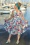 Miss Candyfloss - Flava Lee Hibiscus swing jurk in wit en multi 4