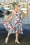 Miss Candyfloss - Flava Lee Hibiscus swing jurk in wit en multi 3