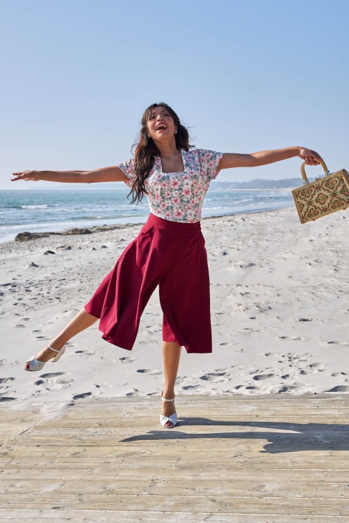 Miss Candyfloss - Elanna Bo Culotte in Wine