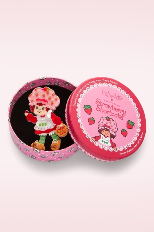 Erstwilder - Strawberry Strolling broche 2