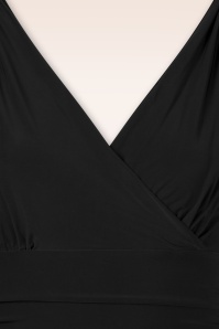 Vintage Chic for Topvintage - Emma mouwloze slinky top in zwart 2