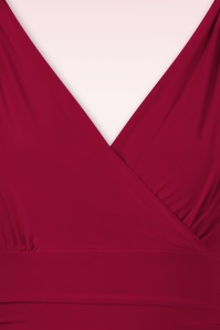 Vintage Chic for Topvintage - Emma mouwloze slinky top in dieprood  2
