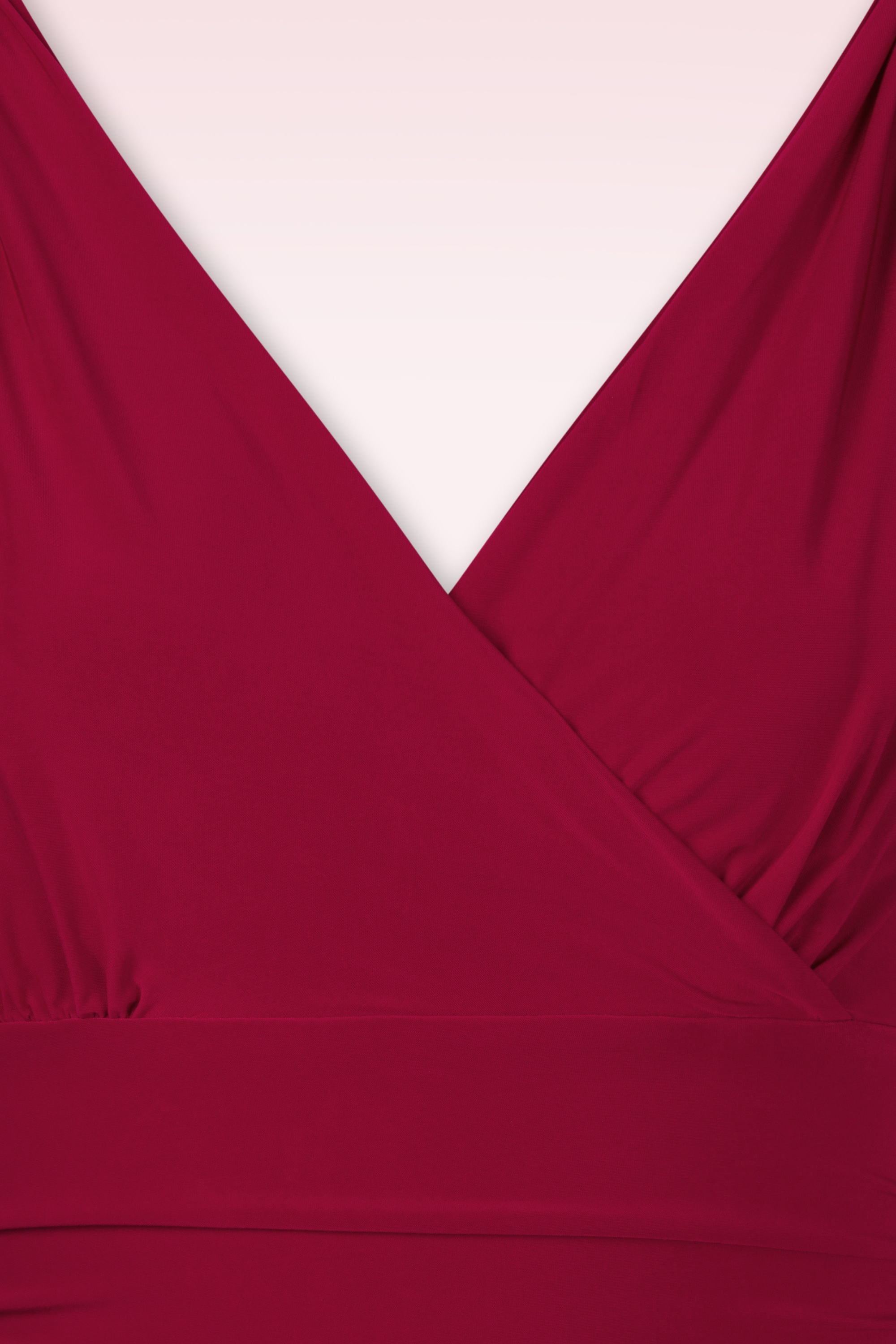 Vintage Chic for Topvintage - Emma mouwloze slinky top in dieprood  2