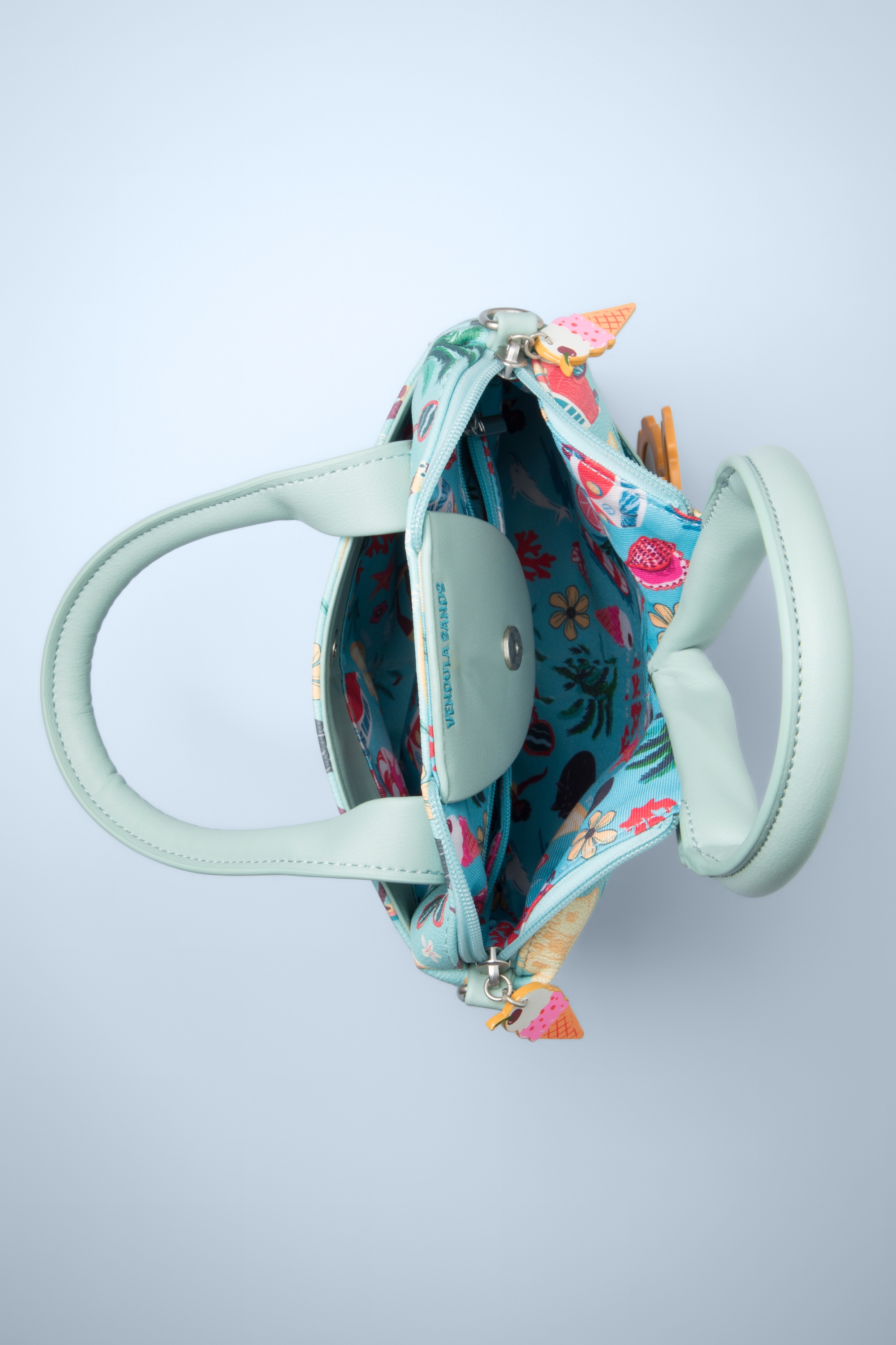 Vendula - Vendula Sands Tropical Shirt Tasche in Aqua 4