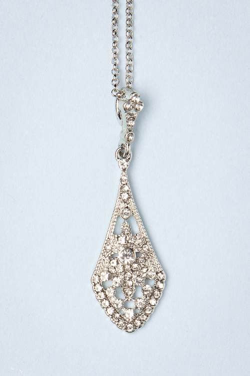 Lovely - Crystal Halskette in Silber 3