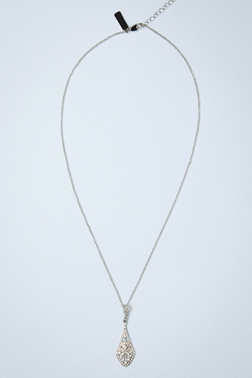 Lovely - Kristallen ketting in zilver 2