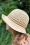 Bronté - Diana Straw Crochet Cloche Hat in Sand