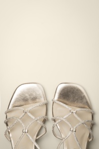 Tamaris - Gia Sparkle sandaaltjes in goud 2