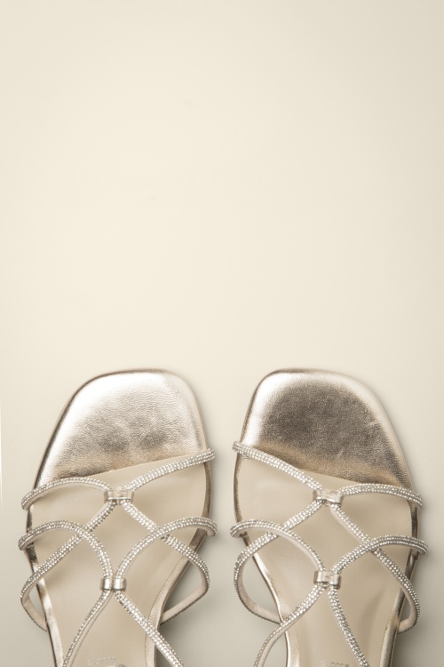 Tamaris - Gia Sparkle Sandals in Gold 2