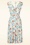 Vintage Chic for Topvintage - Jane Aloha swing jurk in wit en multi 3