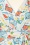 Vintage Chic for Topvintage - Jane Aloha swing jurk in wit en multi 2