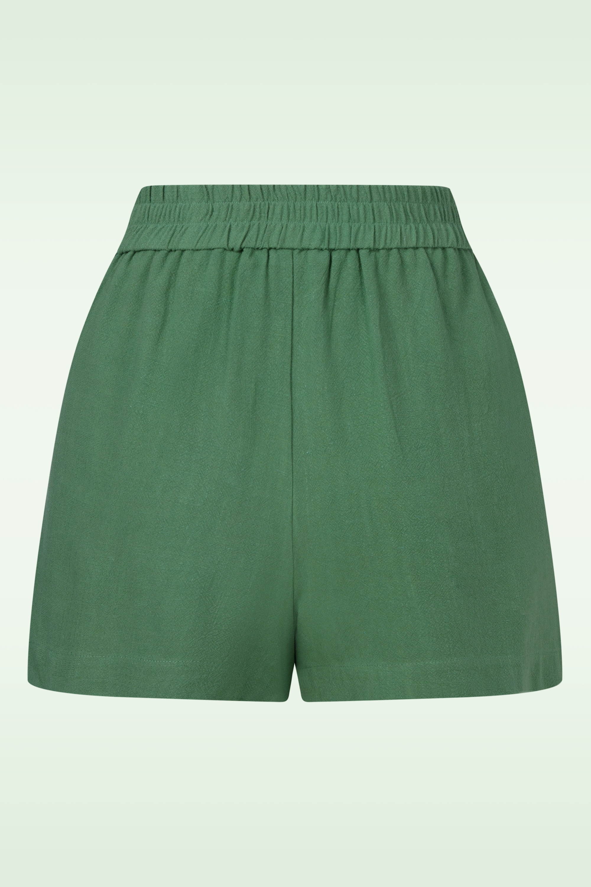 Louche - Hilton Linen Mix short in grasgroen 3