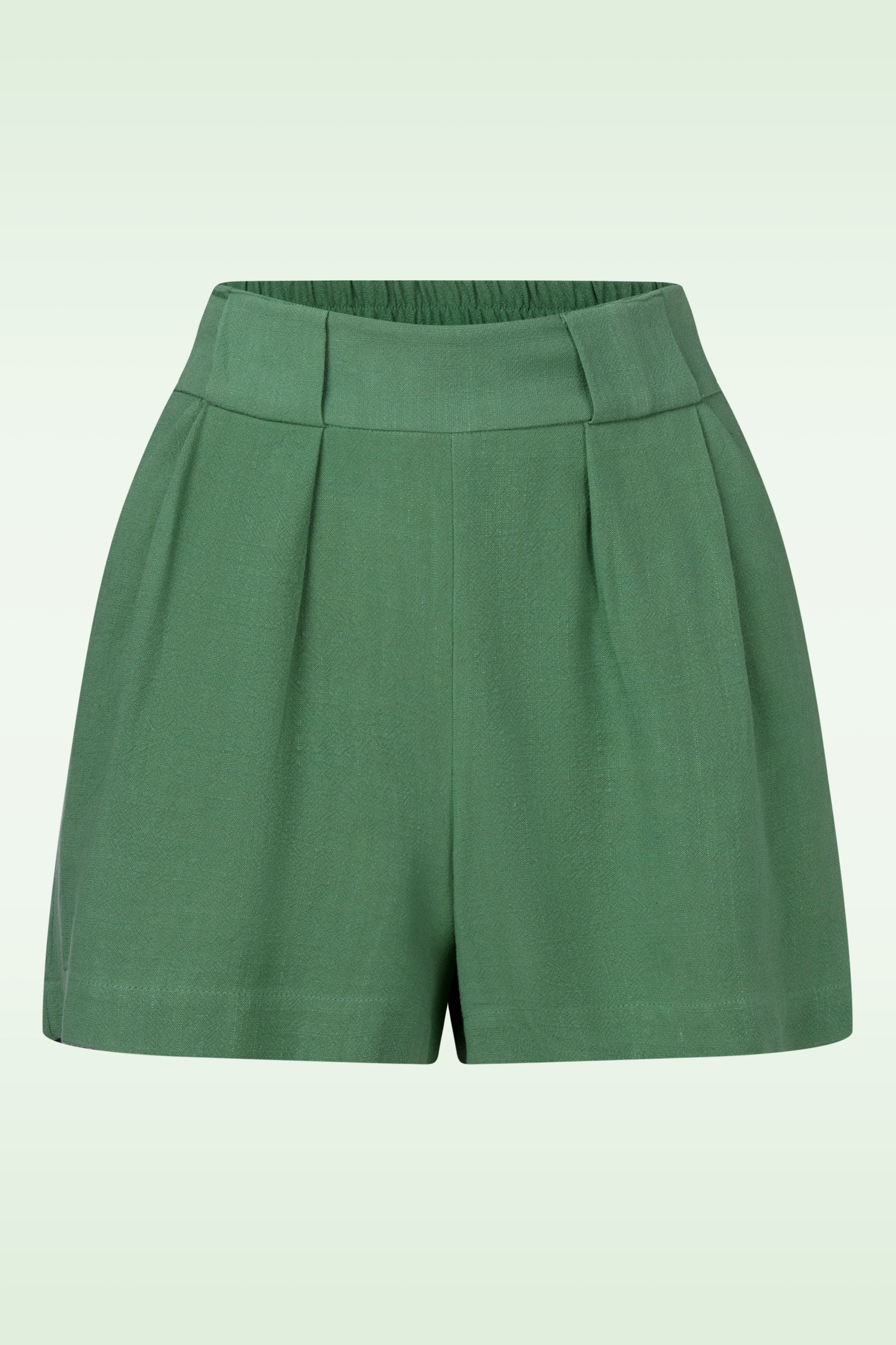 Louche - Hilton Linen Mix short in grasgroen