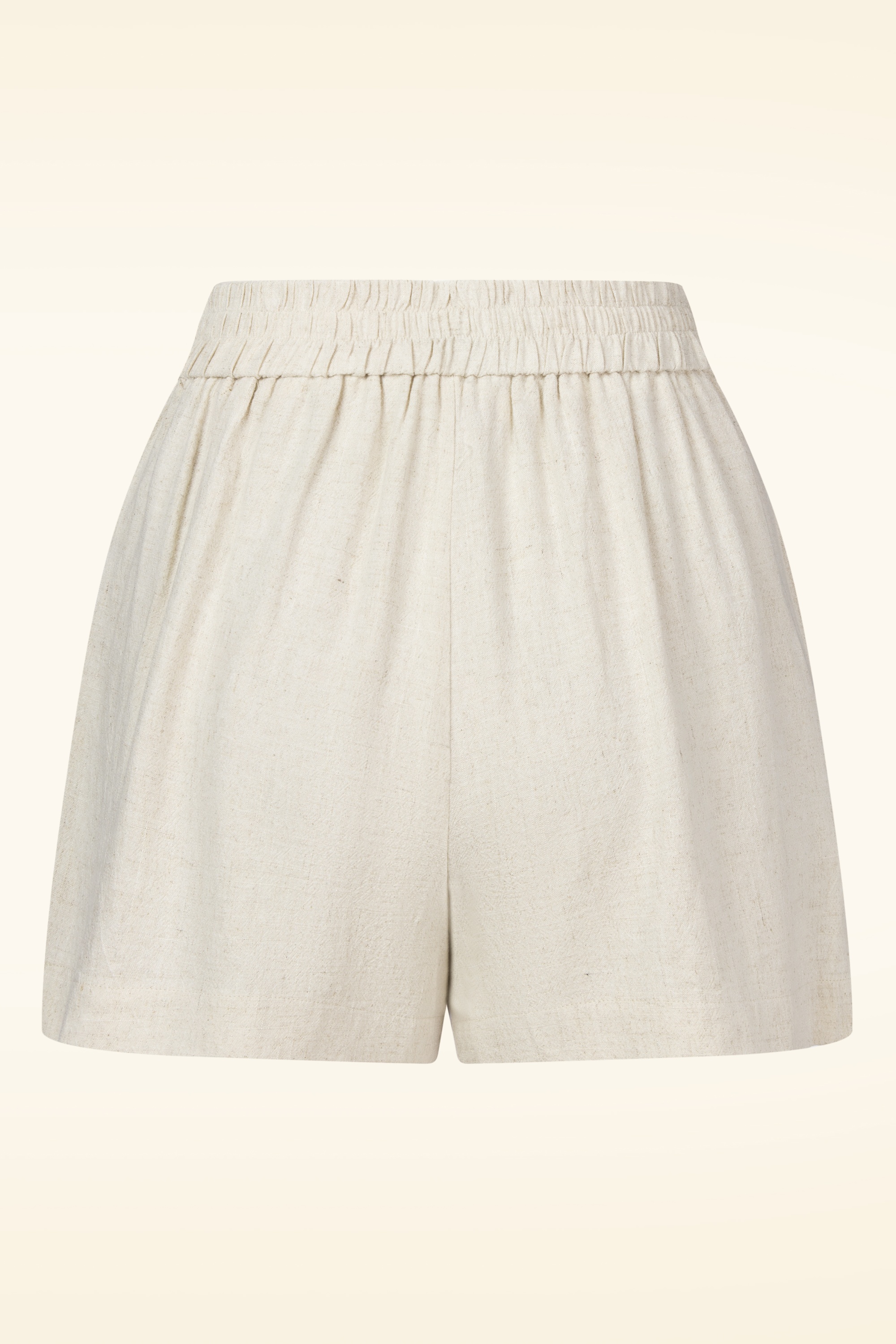 Louche - Hilton Linen Mix short in zand 3