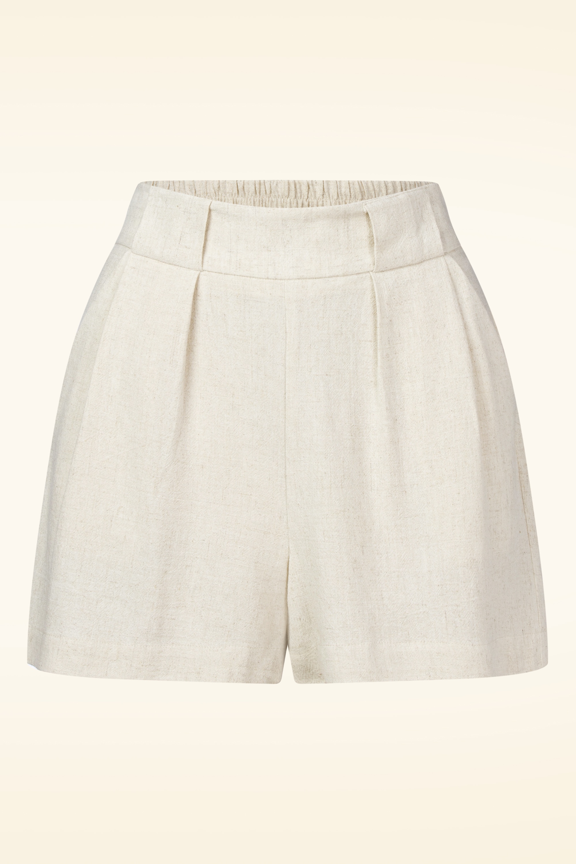 Louche - Hilton Linen Mix short in zand