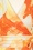 Vintage Chic for Topvintage - Irene Aquarell Cross Over Swing Kleid in Orange und Gelb 2