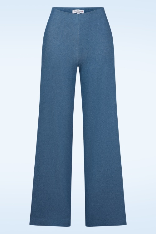 Very Cherry - Marlene Pantalon in Delfino Indigo Blauw