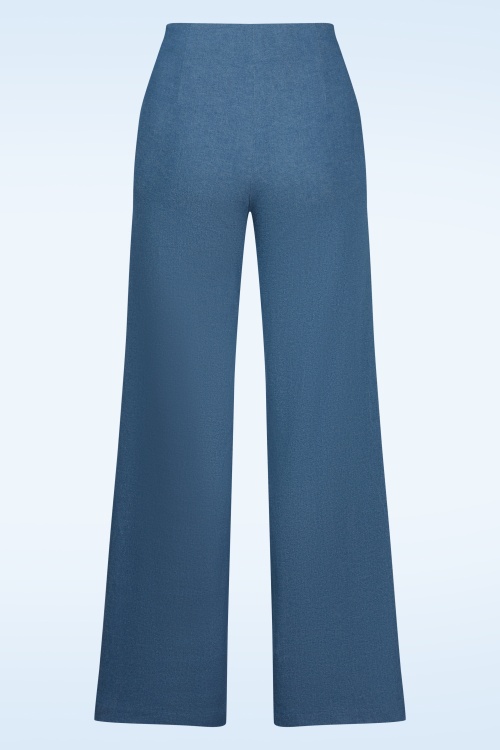 Very Cherry - Marlene Pantalon in Delfino Indigo Blauw 3