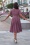 Miss Candyfloss - Astira Rosite Linen swing jurk in mauve 4