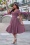 Miss Candyfloss - Robe évasée Astira Rosite en lin mauve 2