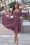 Miss Candyfloss - Robe évasée Astira Rosite en lin mauve