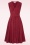 Miss Candyfloss - Topvintage exclusive ~ Robe évasé Daria Rose en lin rouge profond