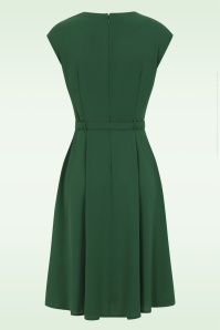 Banned Retro - Holly swing jurk in groen 4