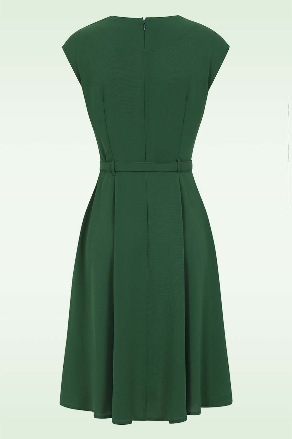 Banned Retro - Holly swing jurk in groen 4
