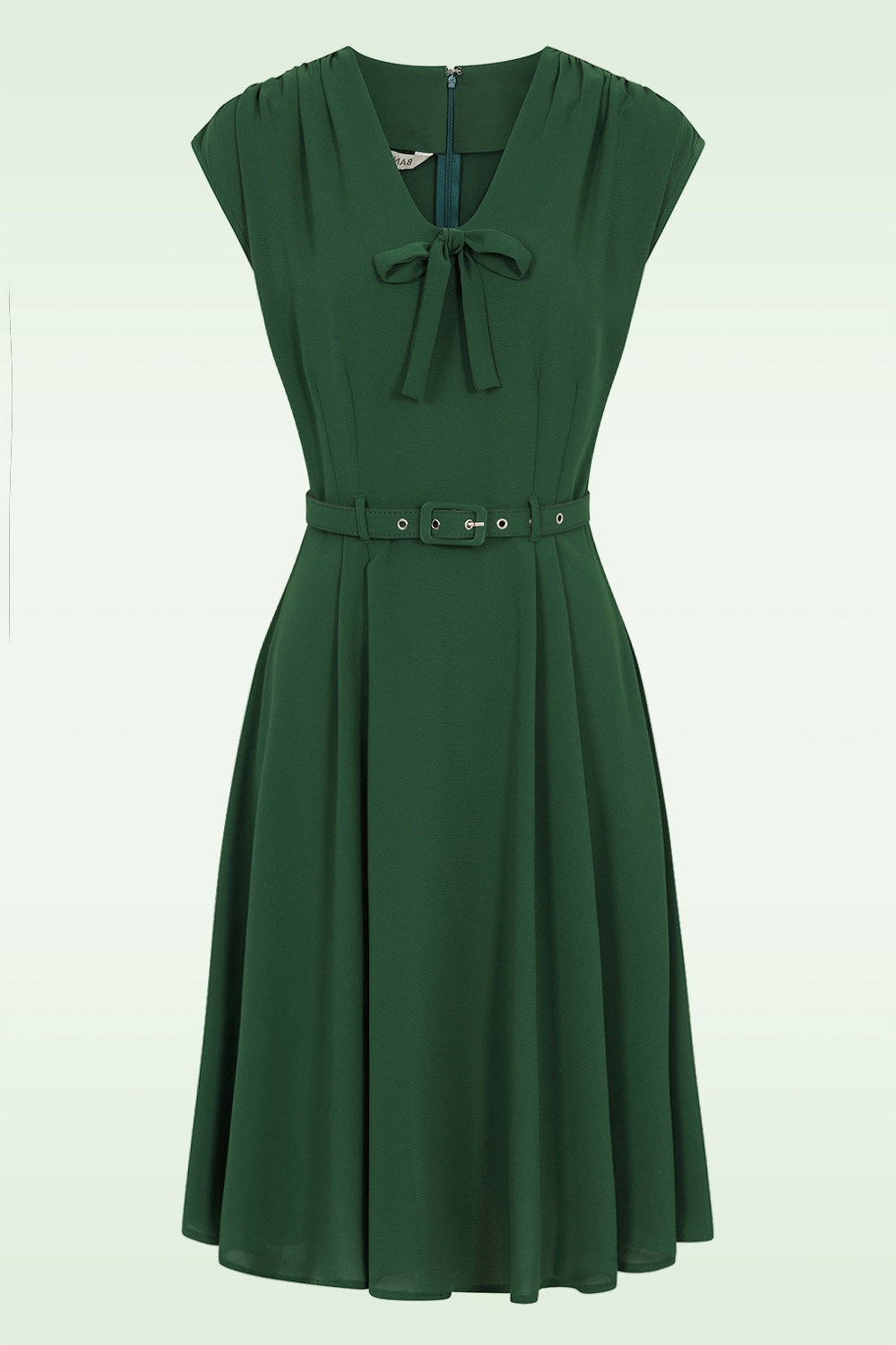 Banned Retro - Holly swing jurk in groen