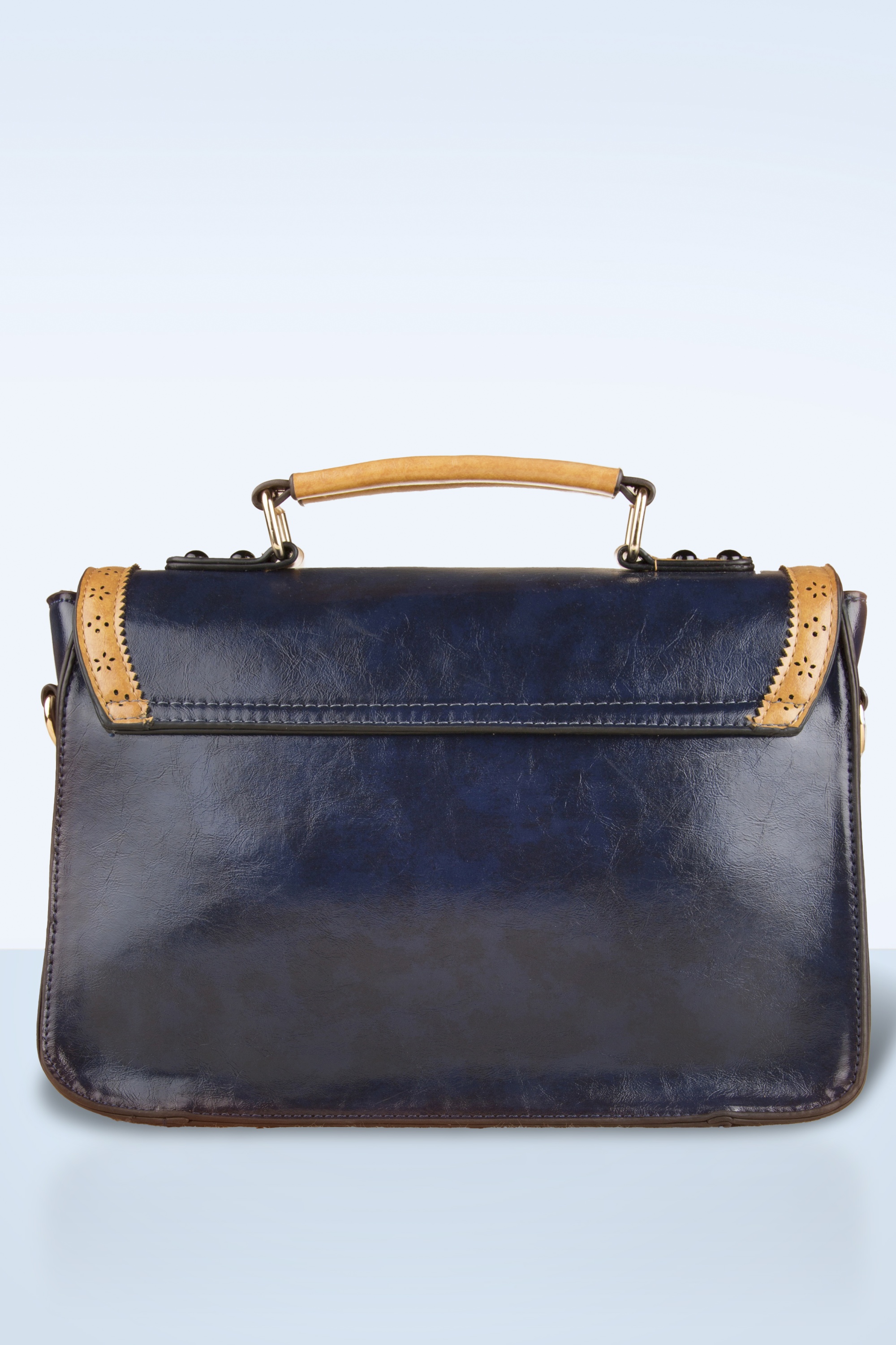 Banned Retro - Antike Umhängetasche in Blau 5