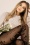 Fiorella - Sharon Floral Tights en Noir 2