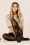 Fiorella - Sharon Floral Tights en Noir