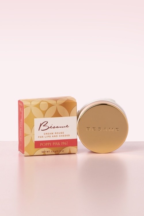 Bésame Cosmetics - Fard Crème Joues & Rouge à Lèvres Poppy 2