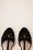 Charlie Stone - London T-Strap Flats Années 50 en Noir 2