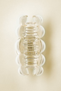 Banned Retro - Perla Small Hair Claw in Ivory 2