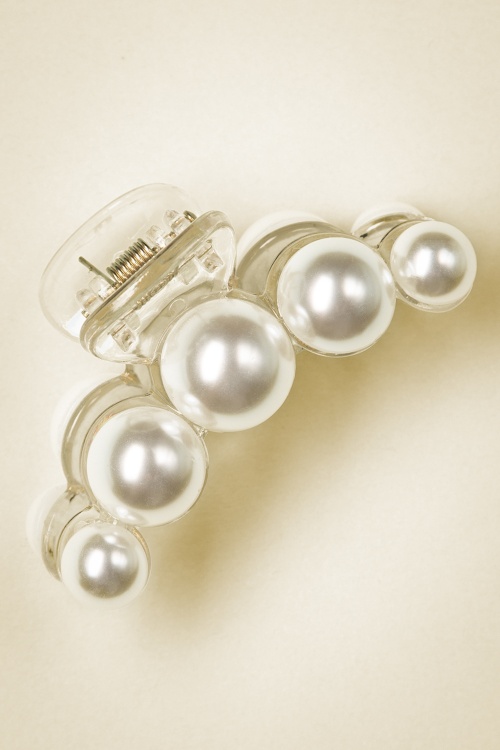 Banned Retro - Perla Small haarklauw in ivoor