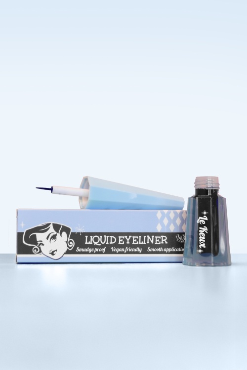 Le Keux Cosmetics - Kateye vloeibare eyeliner in zwart