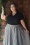 Banned Retro - Madeline Ruffle blouse in zwart 3