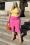 Smashed Lemon - Joanna midi denim rok in roze 2