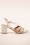 Poti Pati - Maci Block Absatz Sandaletten in Creme.