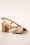 Poti Pati - Sue Block Heel sandaaltjes in beige en goud 3