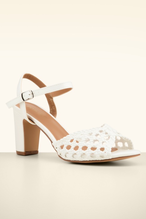 Poti Pati - Nicole Crochet Look sandaaltjes in wit 3